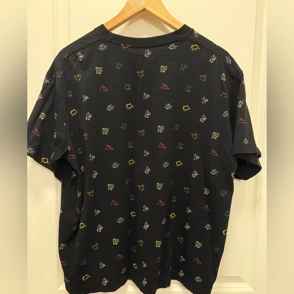 Uniqlo Unisex Pokémon Print Black T Shirt - Picture 2 of 5